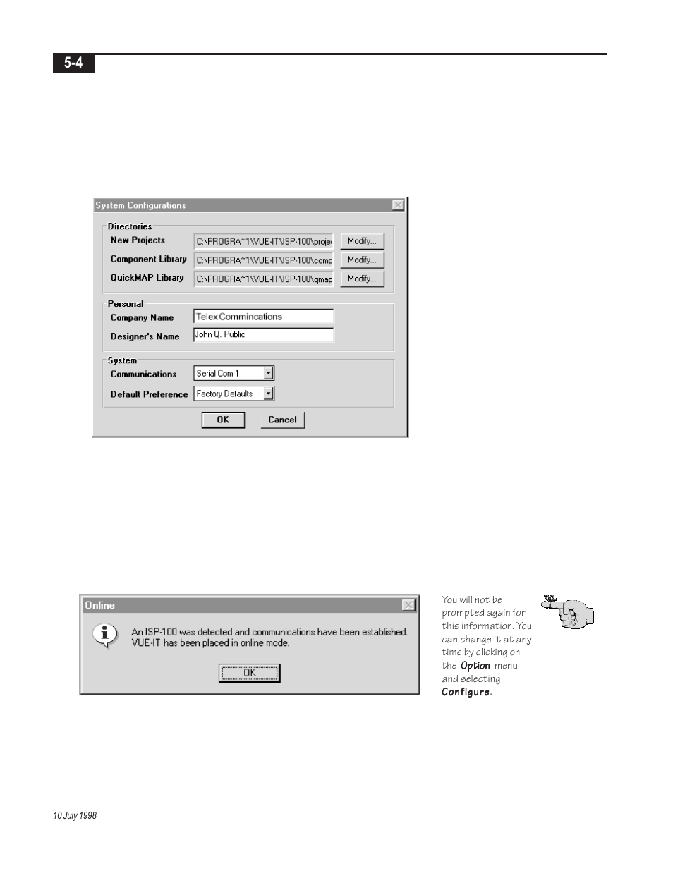 Telex Integrated Signal Processor ISP-100 User Manual | Page 46 / 146