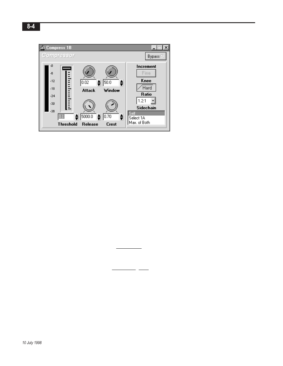 Compressor | Telex Integrated Signal Processor ISP-100 User Manual | Page 74 / 146