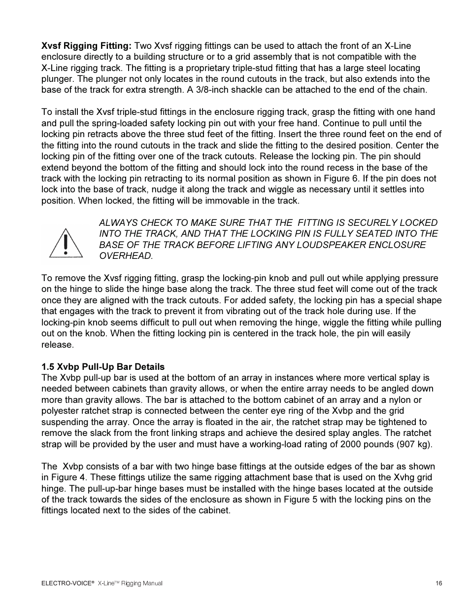 Telex ELECTRO-VOICE X-Line TM User Manual | Page 17 / 44