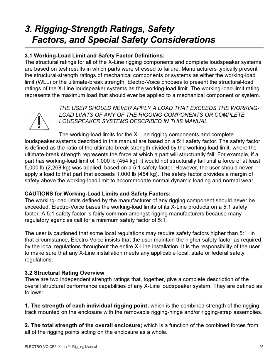 Telex ELECTRO-VOICE X-Line TM User Manual | Page 27 / 44