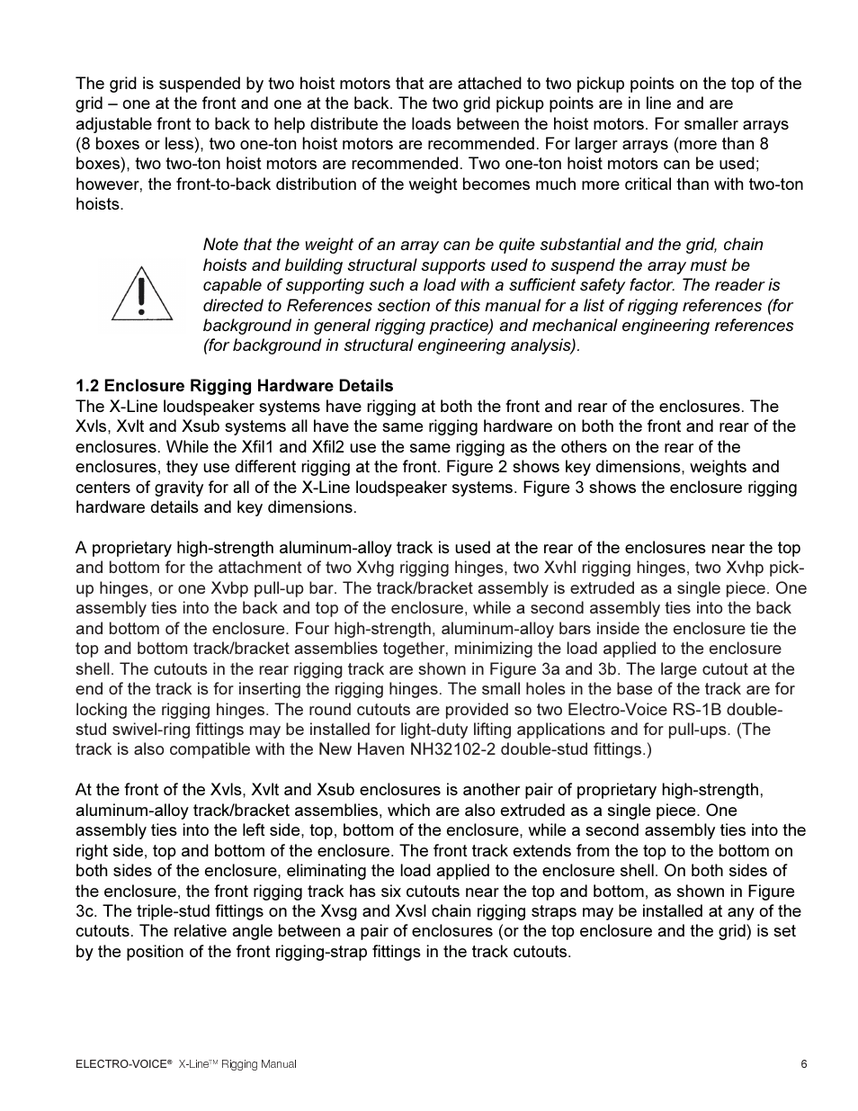 Telex ELECTRO-VOICE X-Line TM User Manual | Page 7 / 44