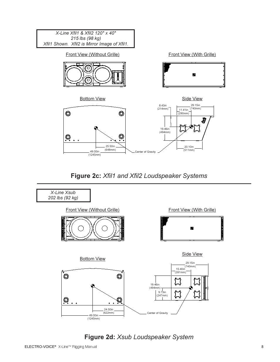 Telex ELECTRO-VOICE X-Line TM User Manual | Page 9 / 44