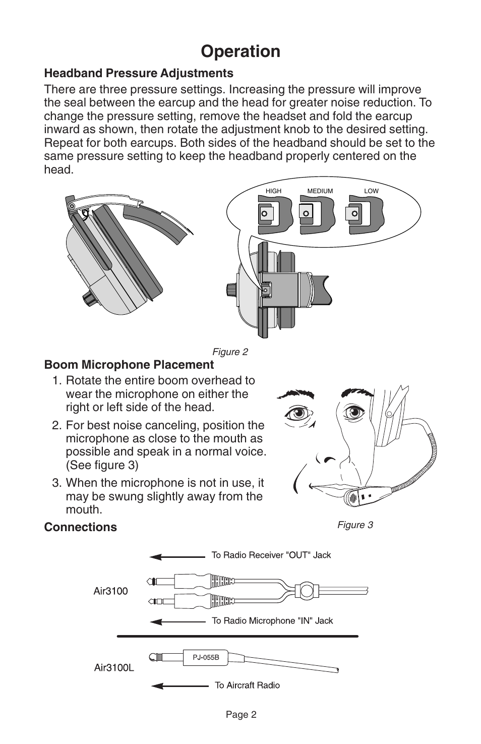 Operation | Telex AIR3100L User Manual | Page 4 / 12