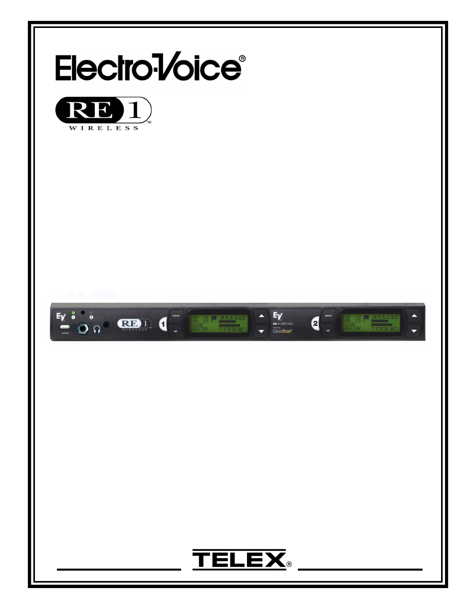 Telex CDR-1000 User Manual | 8 pages