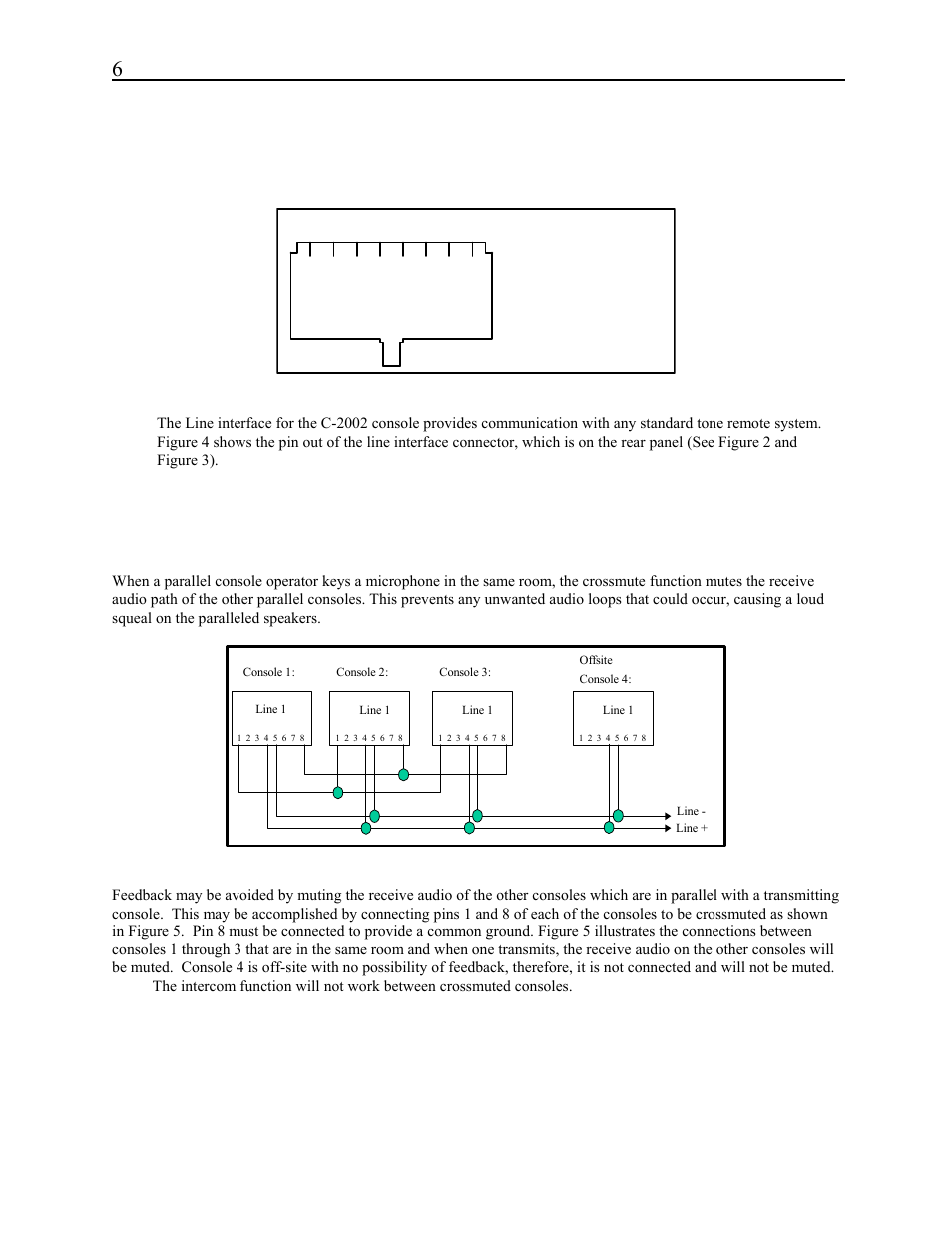 4 line setup and description, 1 introduction/defaults, 2 feature description | Telex C-2002 User Manual | Page 12 / 60