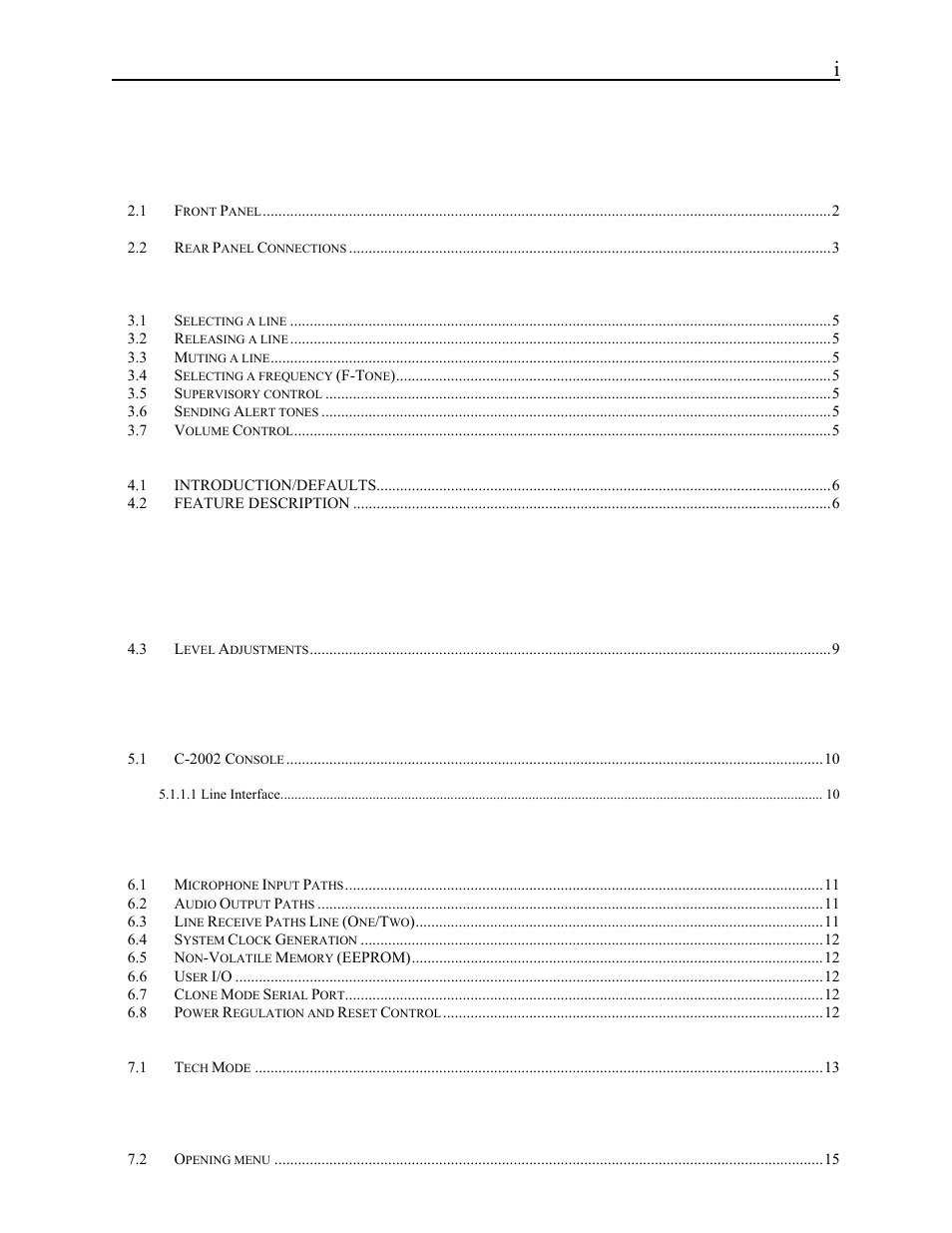 Telex C-2002 User Manual | Page 3 / 60