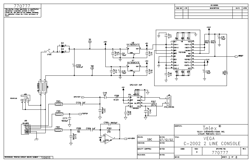 Telex C-2002 User Manual | Page 42 / 60