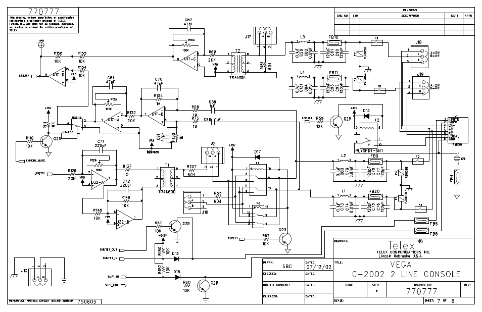 Telex C-2002 User Manual | Page 47 / 60