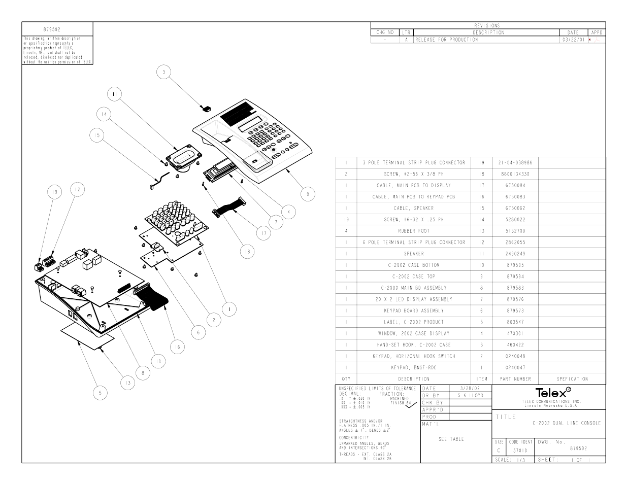 Telex C-2002 User Manual | Page 58 / 60