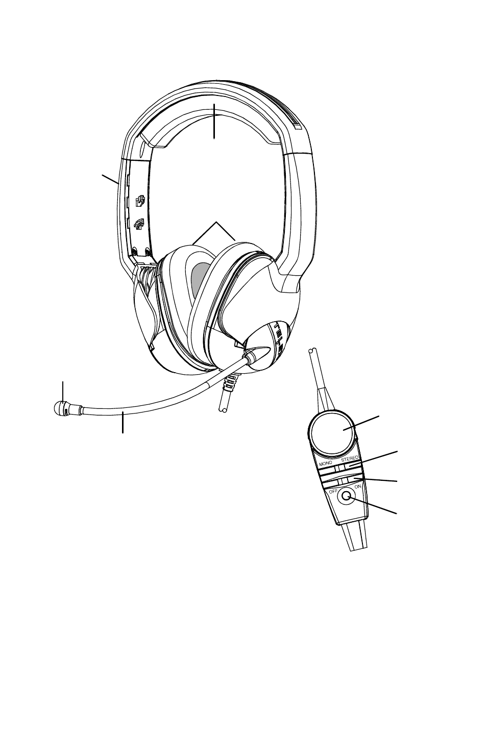 Fig ure 1: ref er ence view | Telex ANR TM 500 User Manual | Page 2 / 12