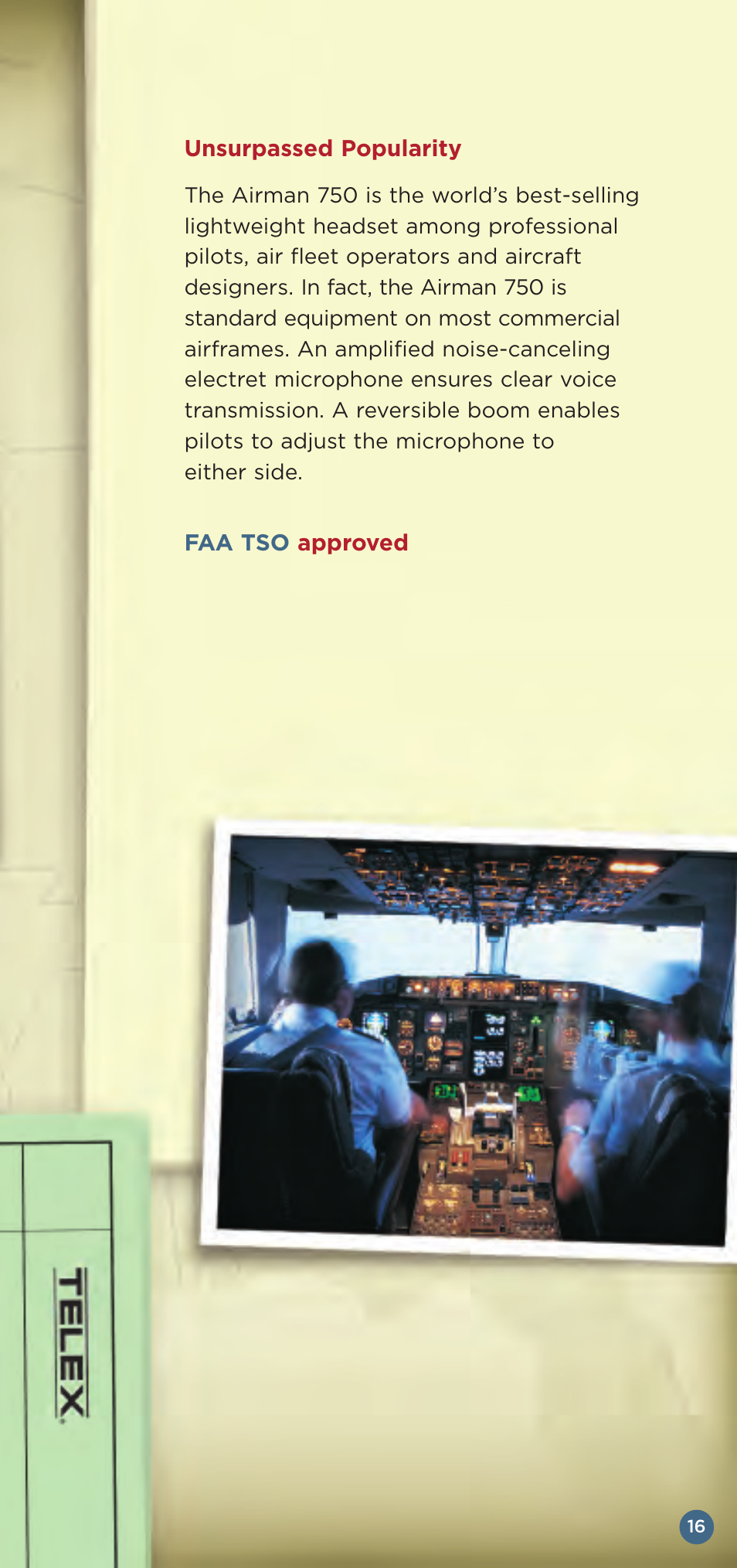 Telex Aviation Headsets User Manual | Page 17 / 20