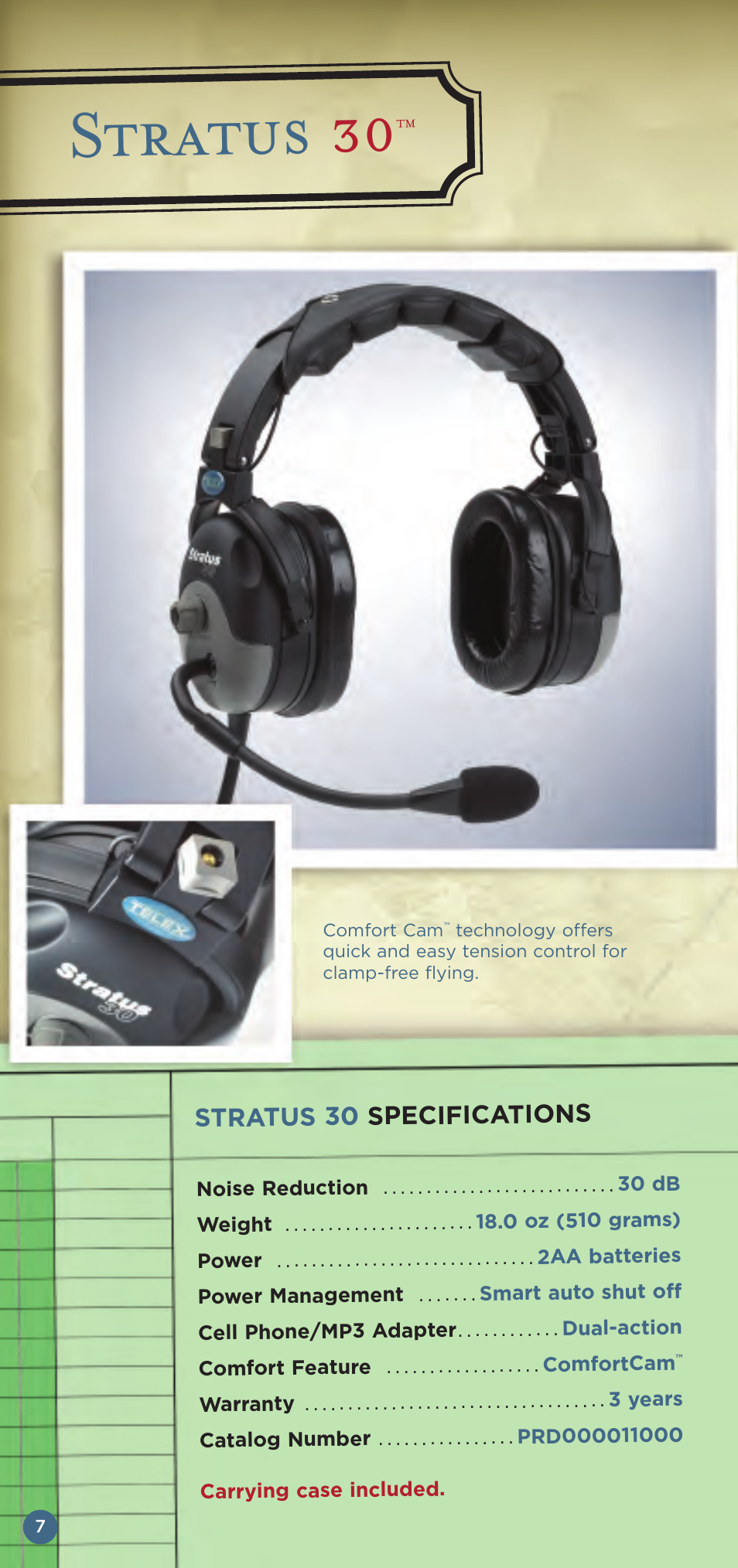 Stratus 30 | Telex Aviation Headsets User Manual | Page 8 / 20
