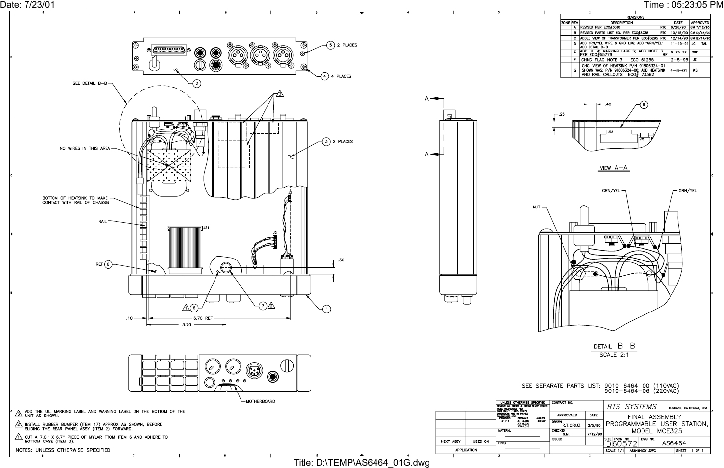 Telex MCE325 User Manual | Page 74 / 85