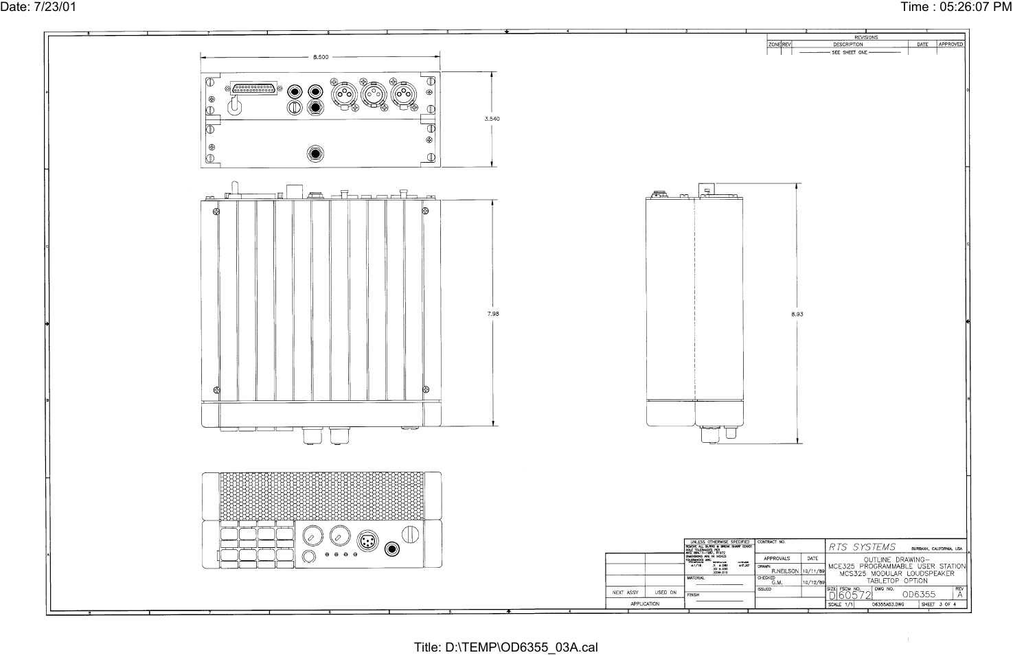 Telex MCE325 User Manual | Page 79 / 85