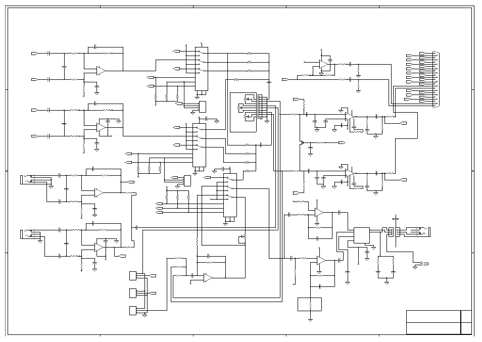 A2 mce325 mother board, Title, Dwg. no | Telex MCE325 User Manual | Page 83 / 85