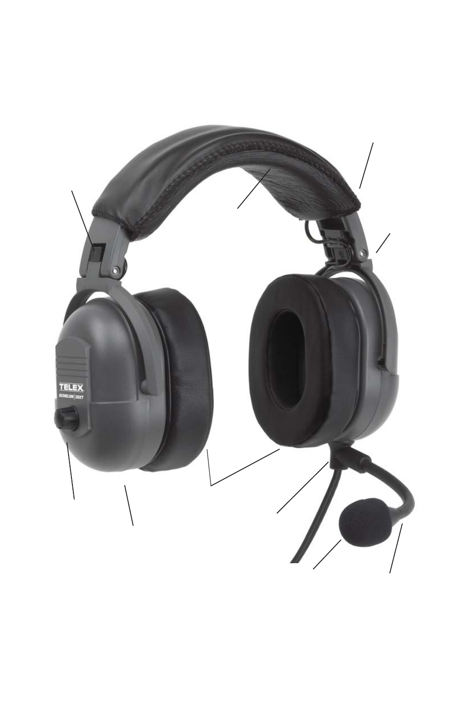 Echelon 25xt noise reduction headset | Telex Echelon 25XT User Manual | Page 2 / 12