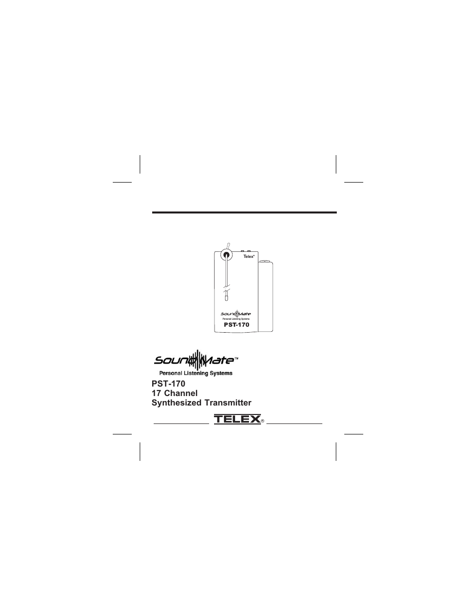 Telex PST-170 User Manual | 13 pages