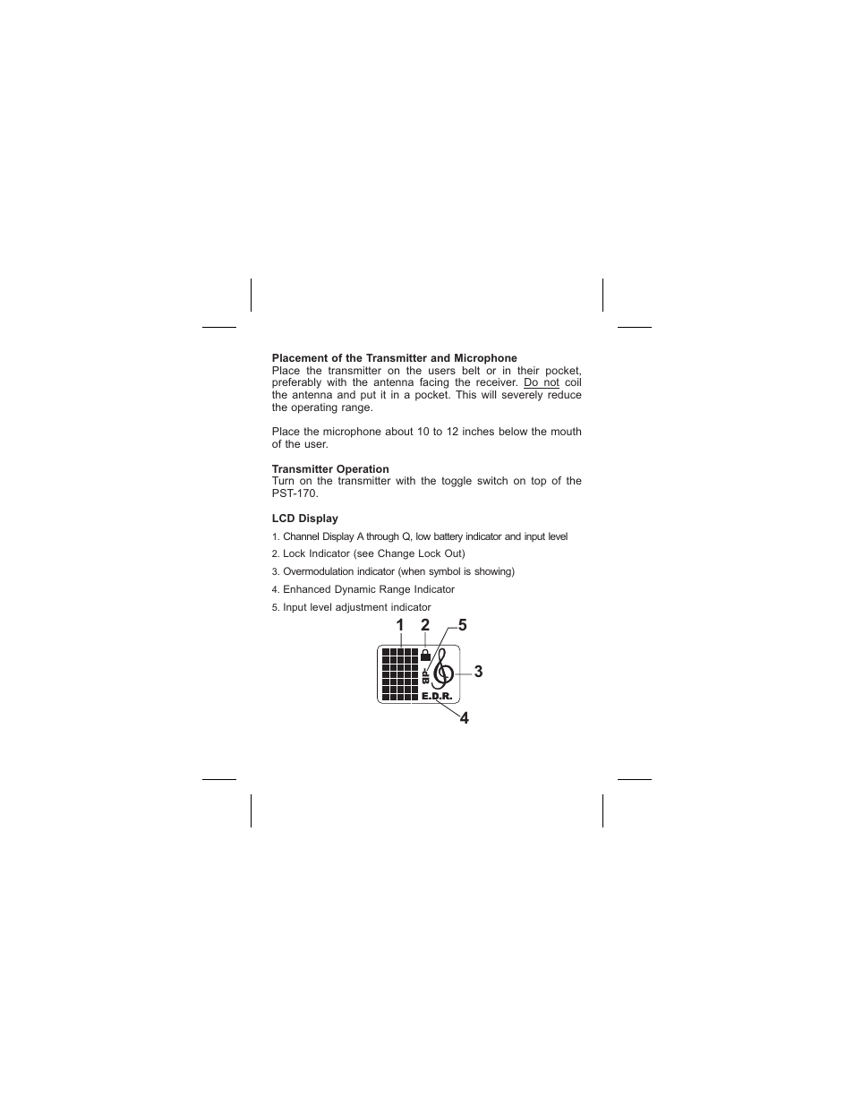 Telex PST-170 User Manual | Page 6 / 13