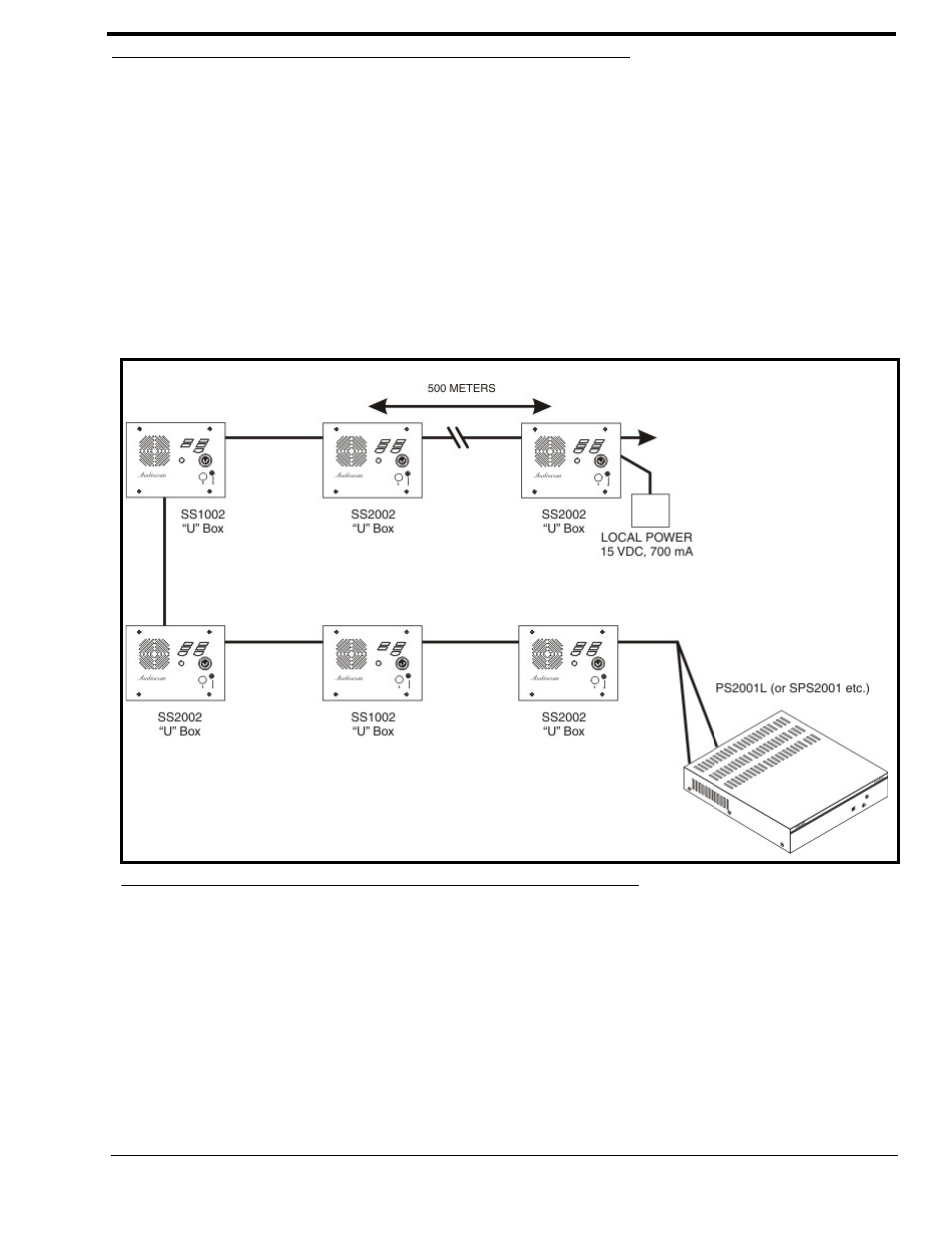 Description of locally powered connection | Telex SS-1002 User Manual | Page 13 / 26