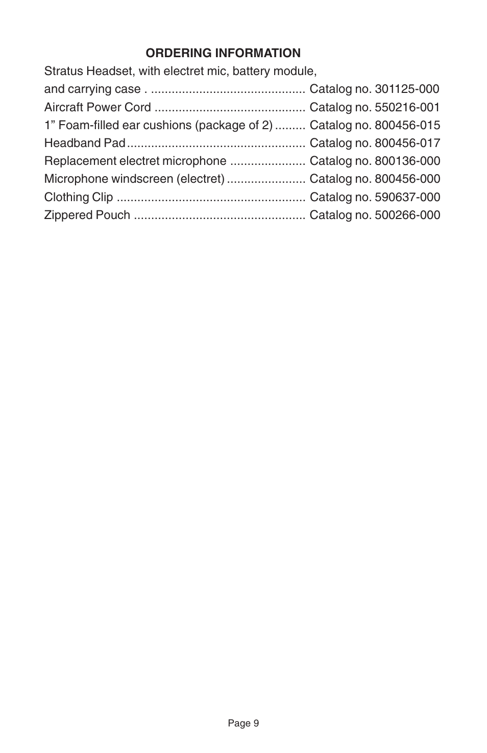 Telex STRATUS 50-D User Manual | Page 11 / 16