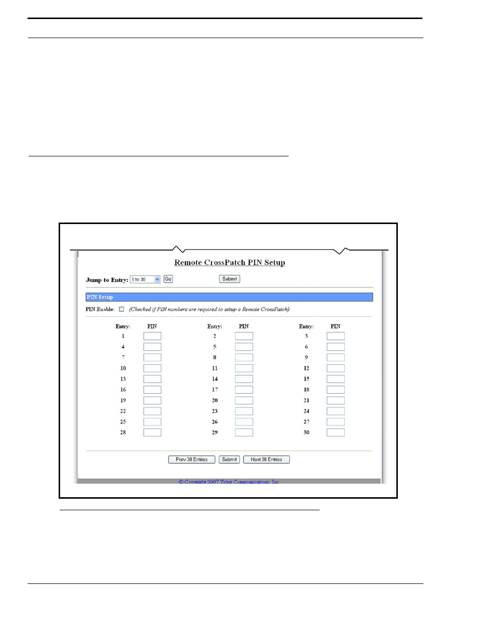 Crp pin table window, Figure 56. remote crosspatch pin | Telex IP-223 User Manual | Page 106 / 136