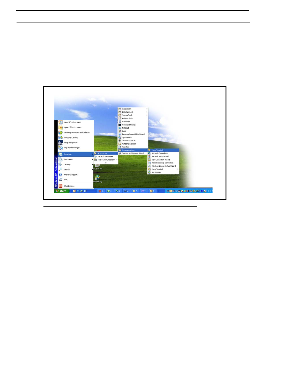 Using hyperterminal, Sing, Yper | Erminal, Figure 9. hyperterminal navigation | Telex IP-223 User Manual | Page 32 / 136