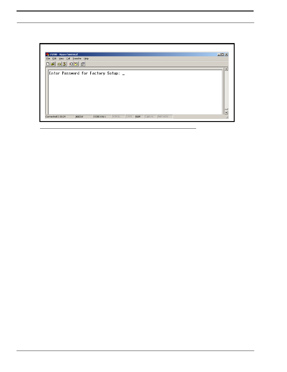 Figure 11. hyperterminal window password | Telex IP-223 User Manual | Page 34 / 136