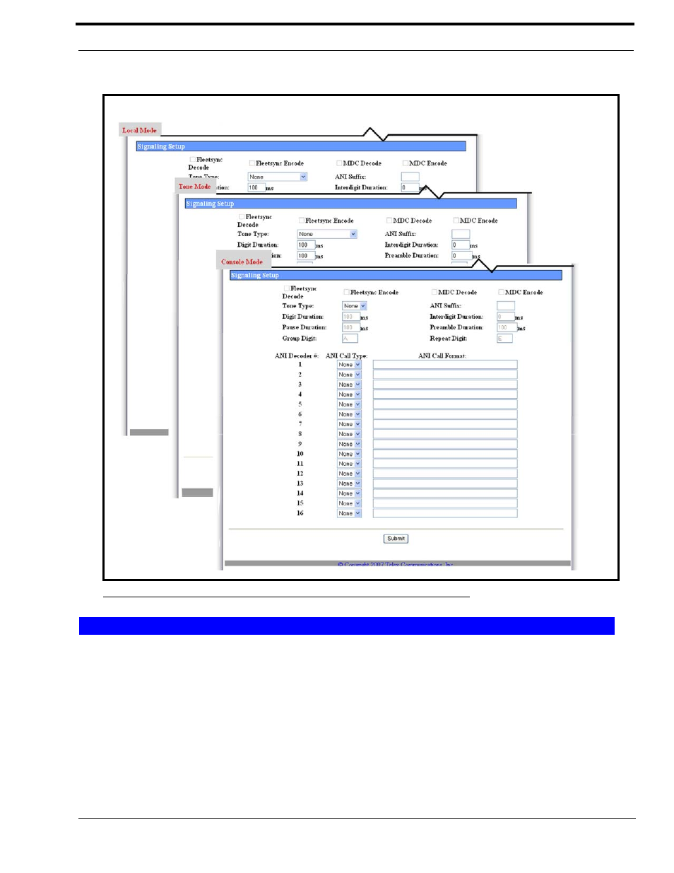 Signaling setup, Fleetsync decode check box | Telex IP-223 User Manual | Page 63 / 136