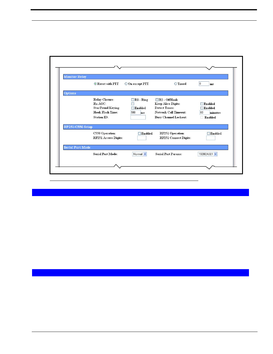 Monitor relay, Options, Click dial timeout field relay closure | R1 - ring check box, Figure 31. per line setup - phone mode (view 2) | Telex IP-223 User Manual | Page 69 / 136