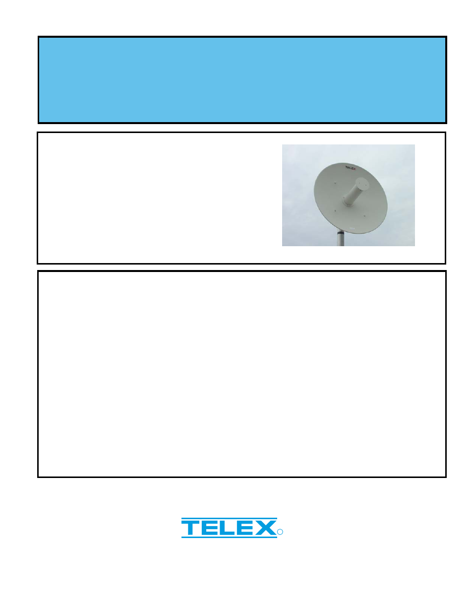 Telex 26012-20V-N User Manual | 1 page