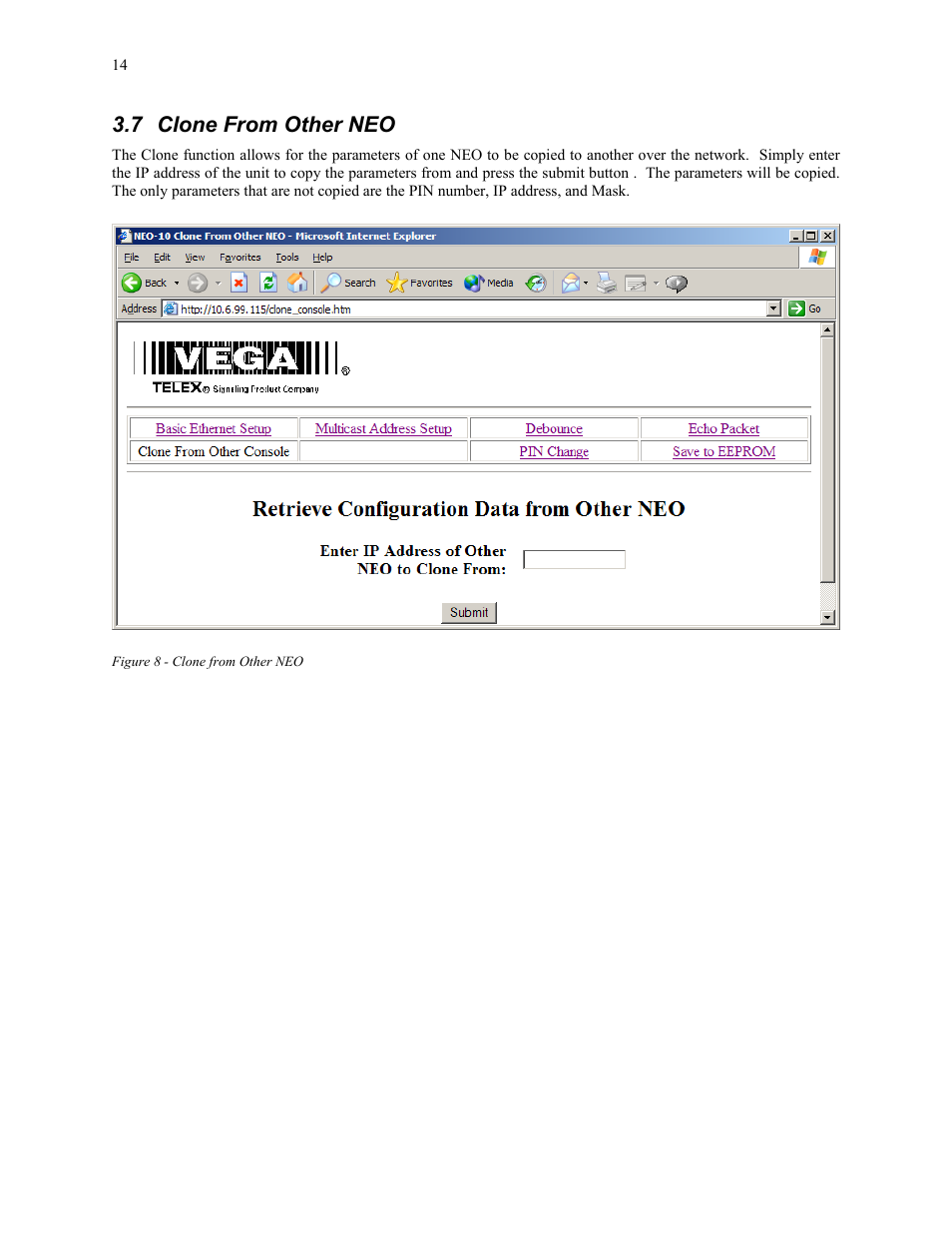 7 clone from other neo | Telex NEO-10 User Manual | Page 14 / 26