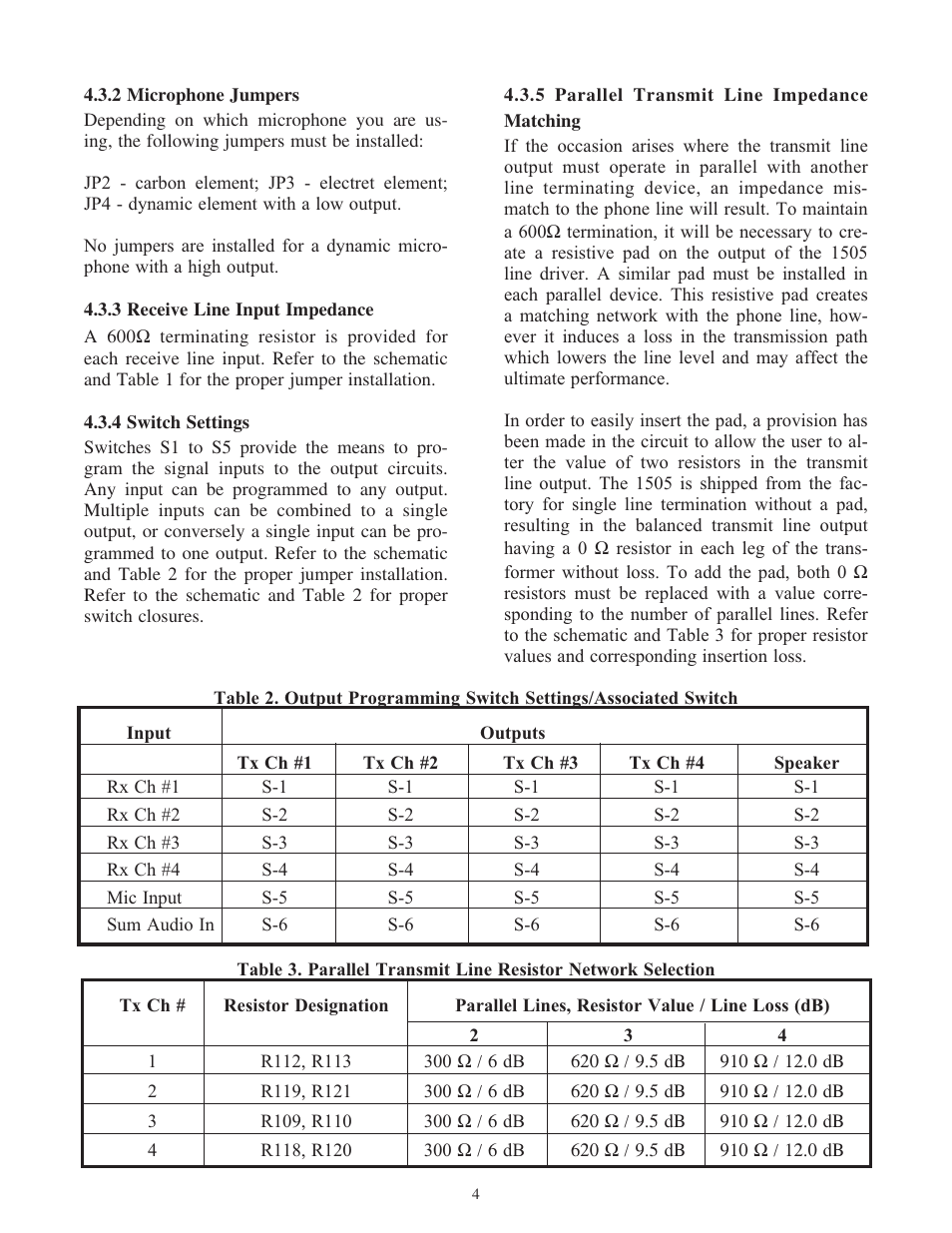Telex 1505 User Manual | Page 5 / 17