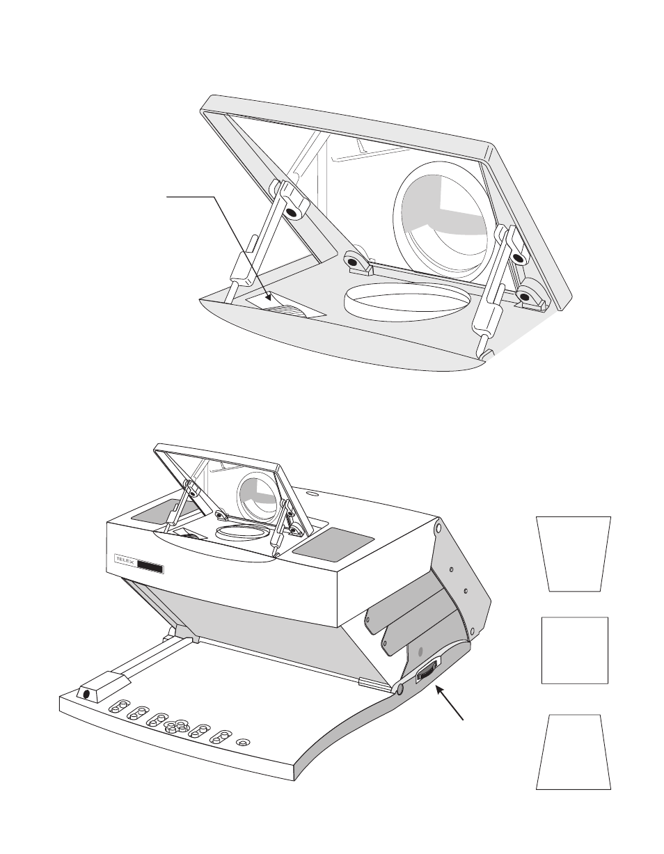 Keystone control keystone effect, Focus control | Telex FIREFLY P350 User Manual | Page 18 / 40