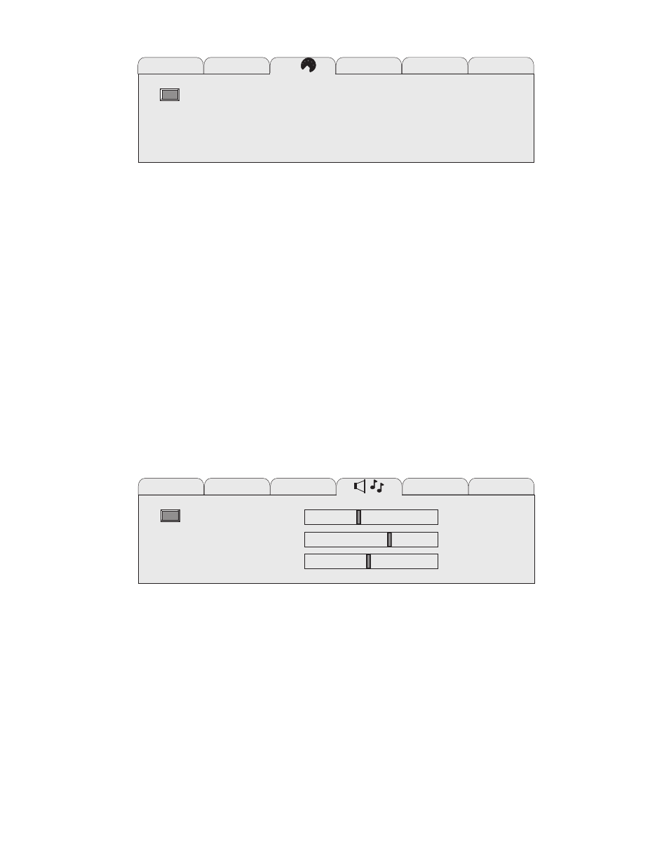 Mirror off inverse off palette 16m, Volume bass treble | Telex FIREFLY P350 User Manual | Page 23 / 40