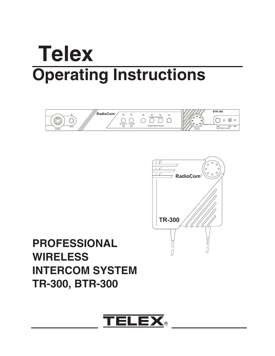 Telex TR-300 User Manual | 38 pages