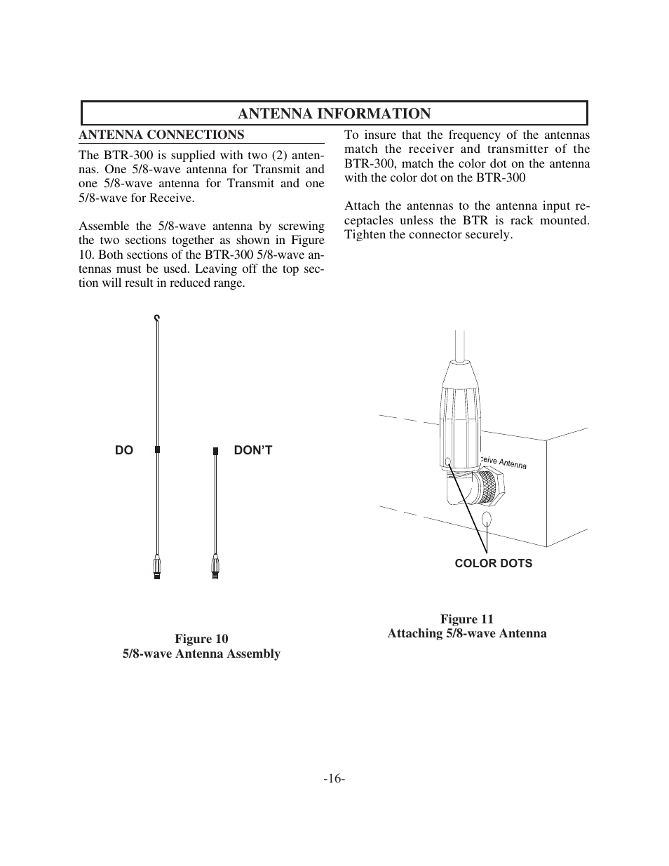 Telex TR-300 User Manual | Page 18 / 38