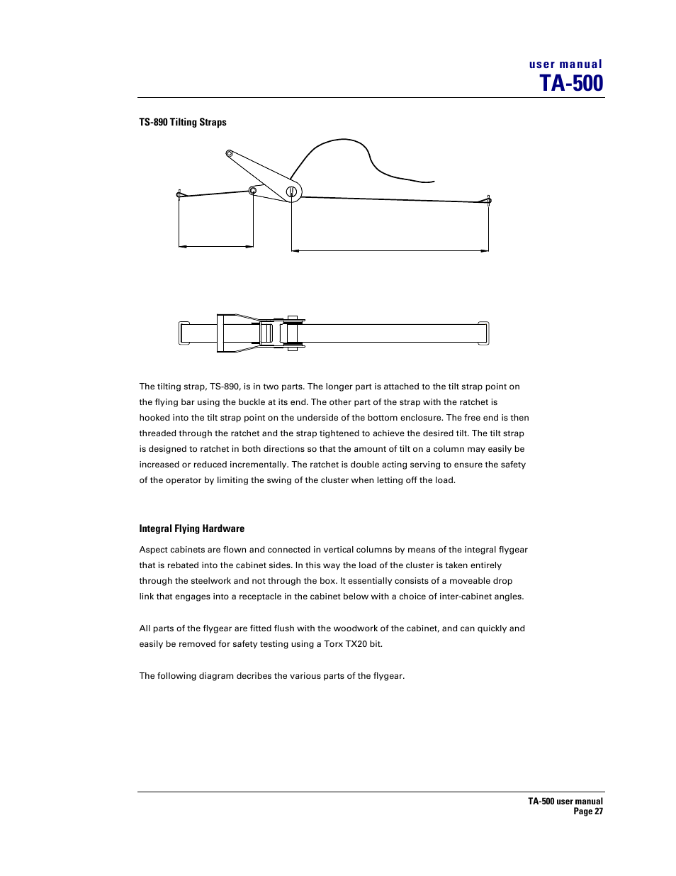 Ta-500, 5m 0.5m | Turbosound TA-500DP User Manual | Page 27 / 73