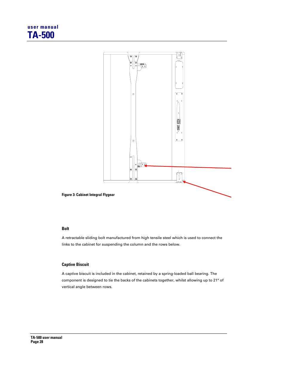 Ta-500 | Turbosound ASPECT TA-500 SYSTEM TA-500HDP User Manual | Page 28 / 73