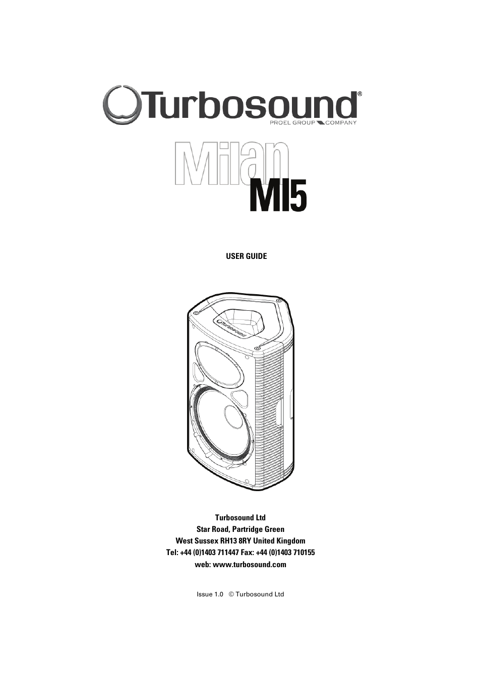 Turbosound MILAN MI5 User Manual | 28 pages