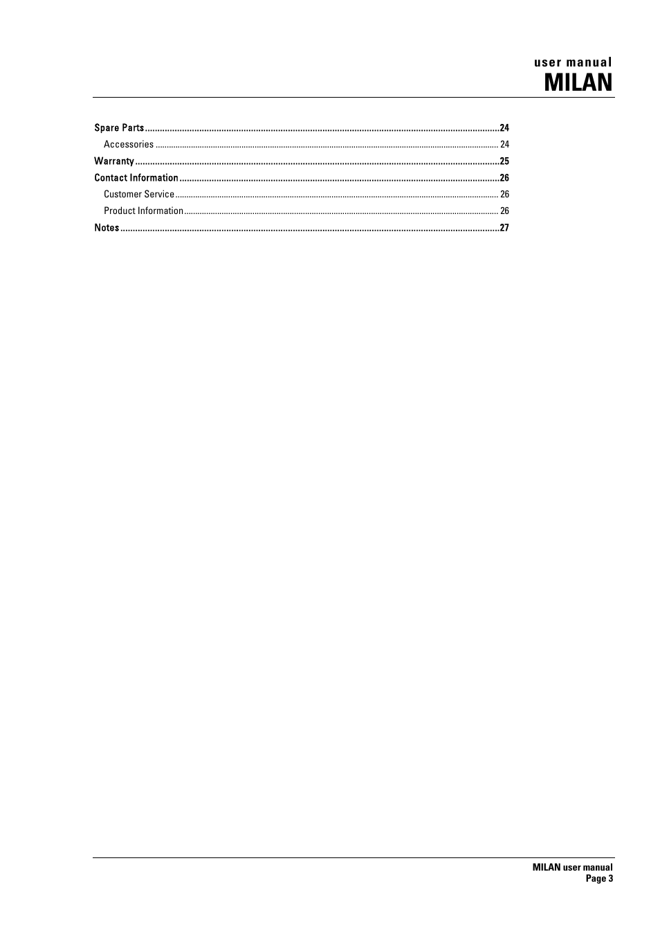 Milan | Turbosound MILAN MI5 User Manual | Page 3 / 28