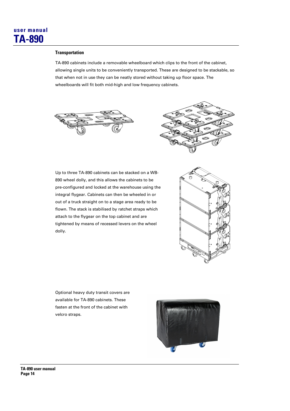 Ta-890, User manual | Turbosound LMS-D6 User Manual | Page 14 / 95