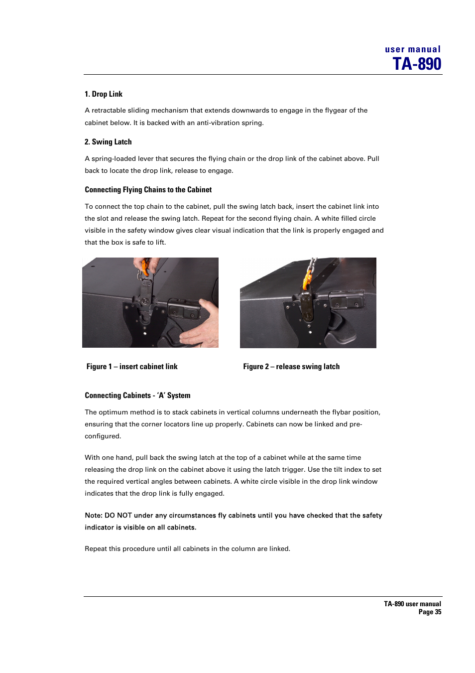 Ta-890, User manual | Turbosound LMS-D6 User Manual | Page 35 / 95