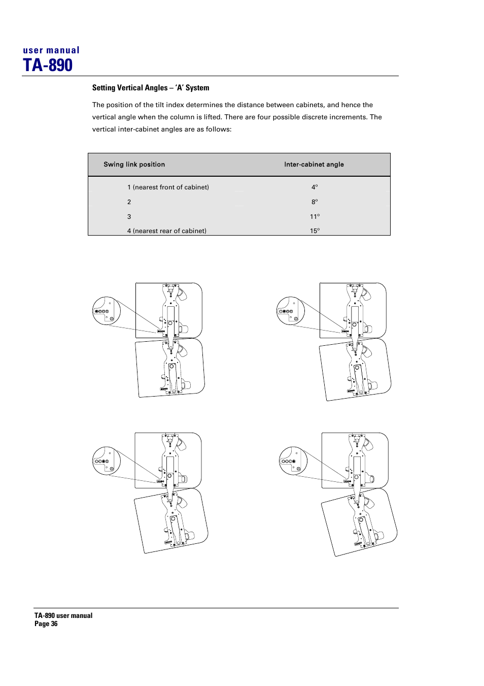 Ta-890, User manual | Turbosound LMS-D6 User Manual | Page 36 / 95