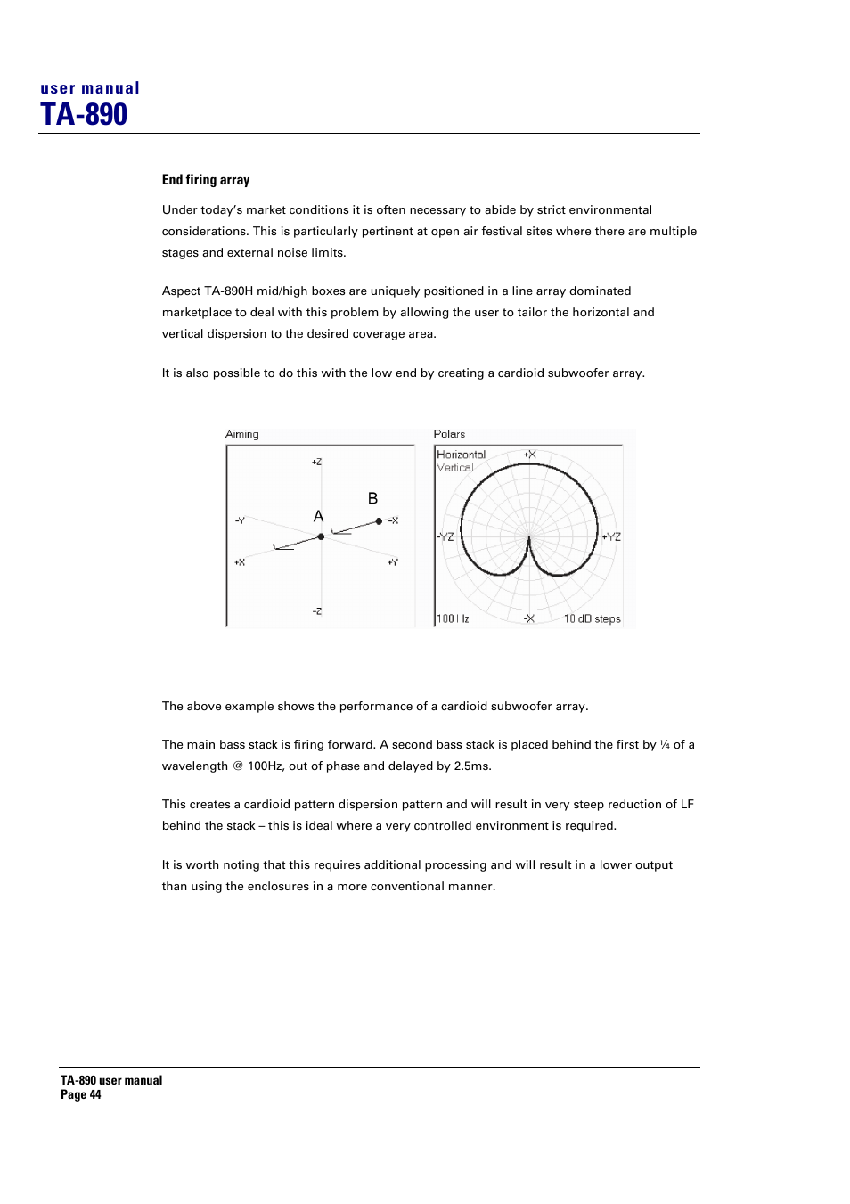 Ta-890, User manual | Turbosound LMS-D6 User Manual | Page 44 / 95