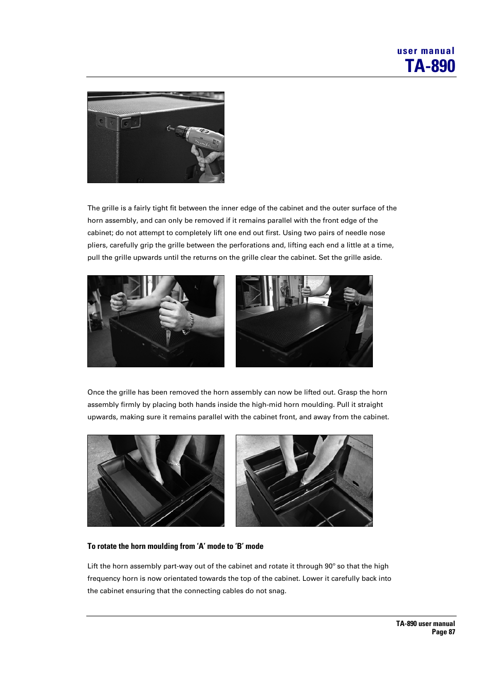 Ta-890 | Turbosound LMS-D6 User Manual | Page 87 / 95