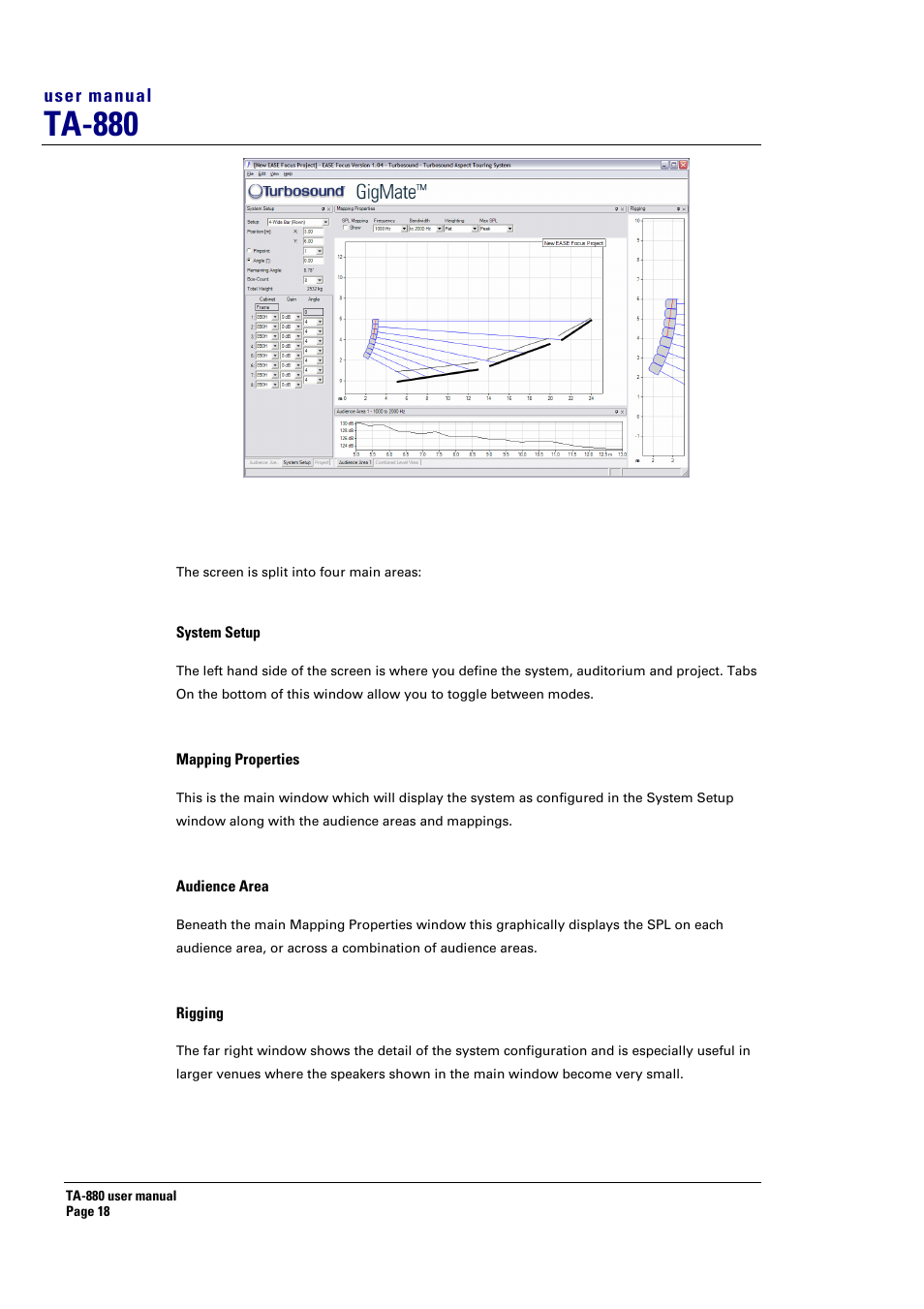 Ta-880, User manual | Turbosound ASPECT TA-880 User Manual | Page 18 / 86