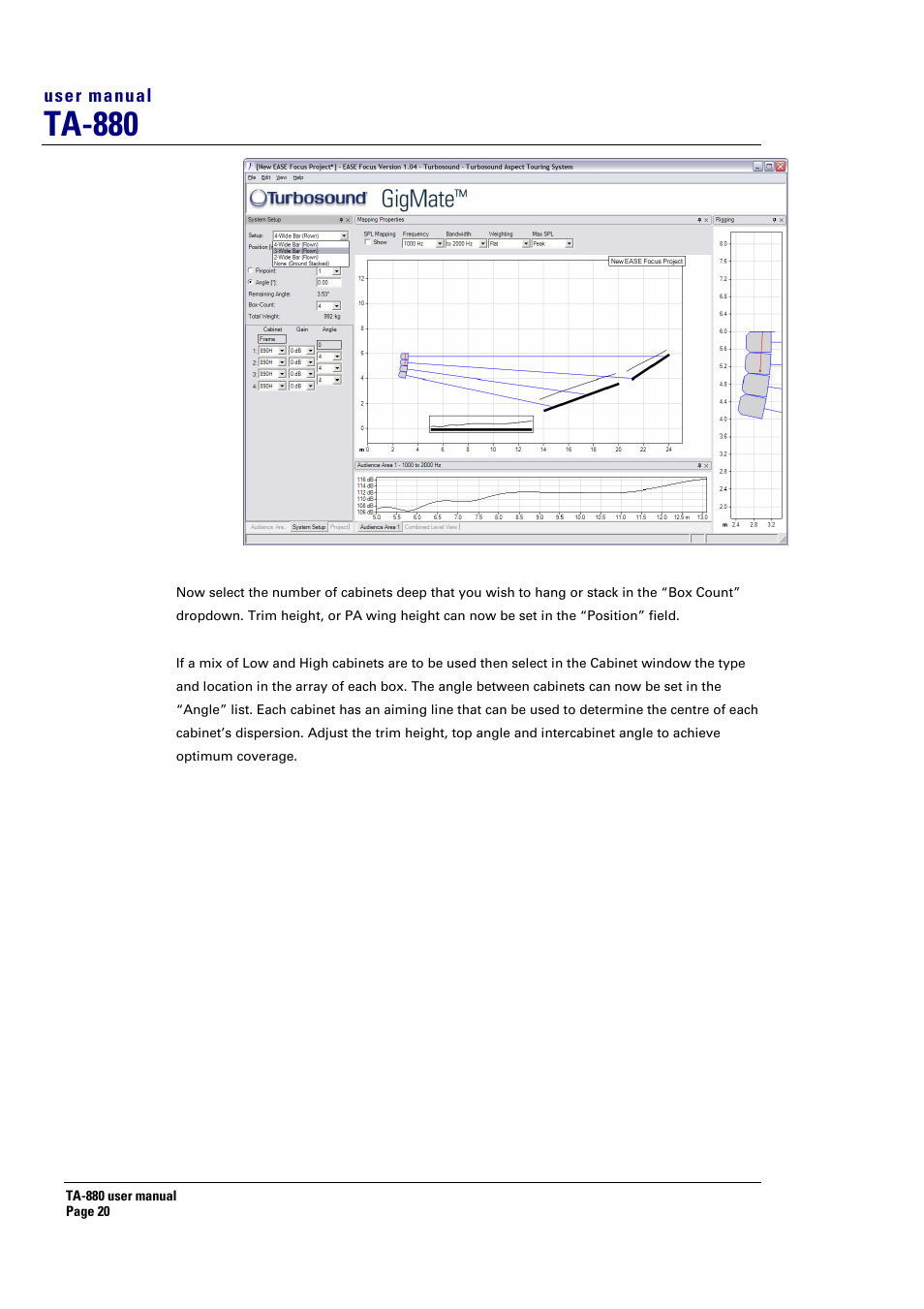 Ta-880 | Turbosound ASPECT TA-880 User Manual | Page 20 / 86