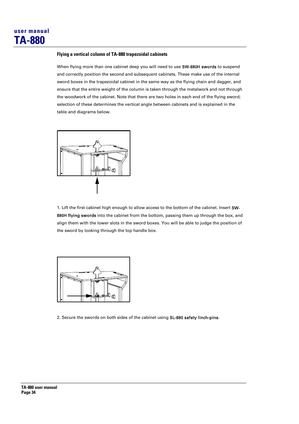 Ta-880, User manual | Turbosound ASPECT TA-880 User Manual | Page 34 / 86