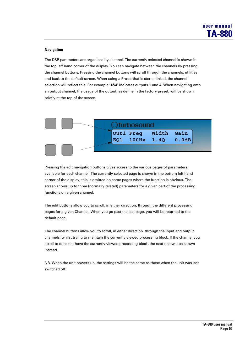 Ta-880 | Turbosound ASPECT TA-880 User Manual | Page 55 / 86