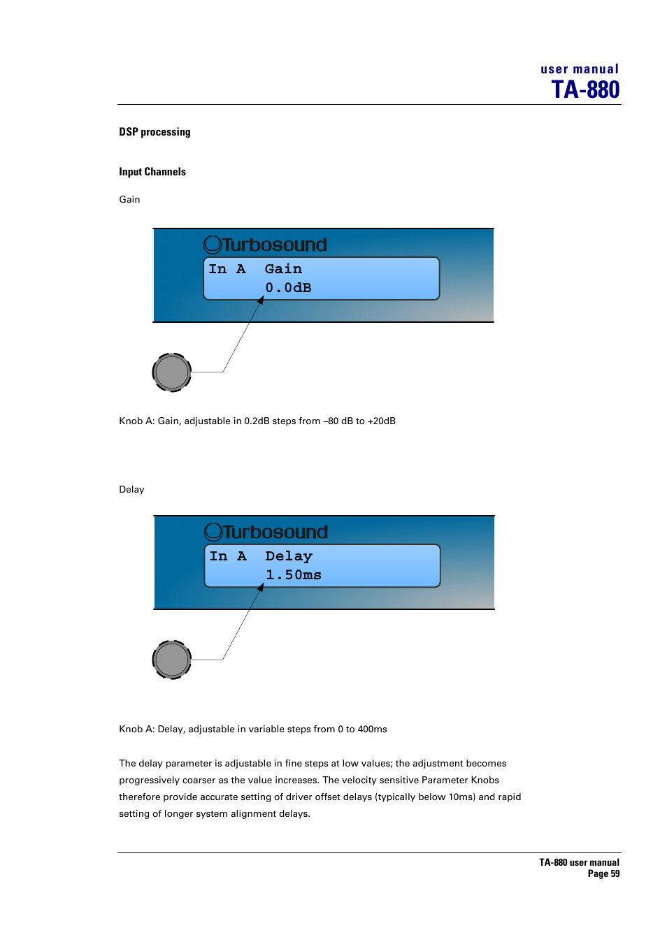 Ta-880 | Turbosound ASPECT TA-880 User Manual | Page 59 / 86